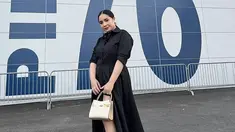 Nagita Slavina Hadir di New York Fashion Week Tory Burch, credit: @raffinagita1717