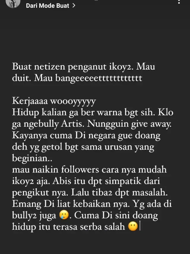 Unggahan Nikita Mirzani. (Foto: Instagram @nikitamirzanimawardi_172)