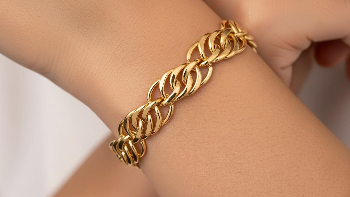 7 Model Gelang Rantai Kombinasi Plat 2025, Mewah dan Memukau