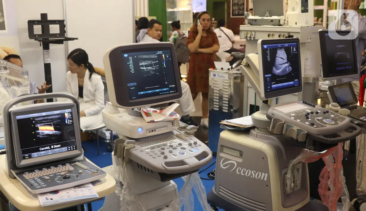 Alat kesehatan terlihat saat pameran Indonesia Hospital Expo 2019 di JCC, Jakarta, Kamis (24/10/2019). Pameran diikuti 554 perusahaan dari Indonesia, AS, Belanda, China, India, Italia, Jepang, Korsel, Malaysia, Pakistan, Prancis, Singapura, Taiwan, Thailand dan Vietnam. (Liputan6.com/Angga Yuniar)