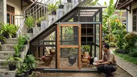Ide Kandang Ayam di Bawah Tangga (AI Generated)