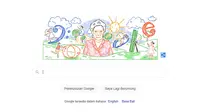 Google Doodle merayakan ulang tahun ke-96 Sandiah Ibu Kasur. (Foto: Google Doodle).