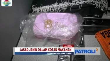 Petugas temukan janin berusia tiga bulan yang dimasukkan ke dalam kotak makanan. Temuan tersebut berada di sebuah apartemen di kawasan Kedoya, Jakarta Barat.