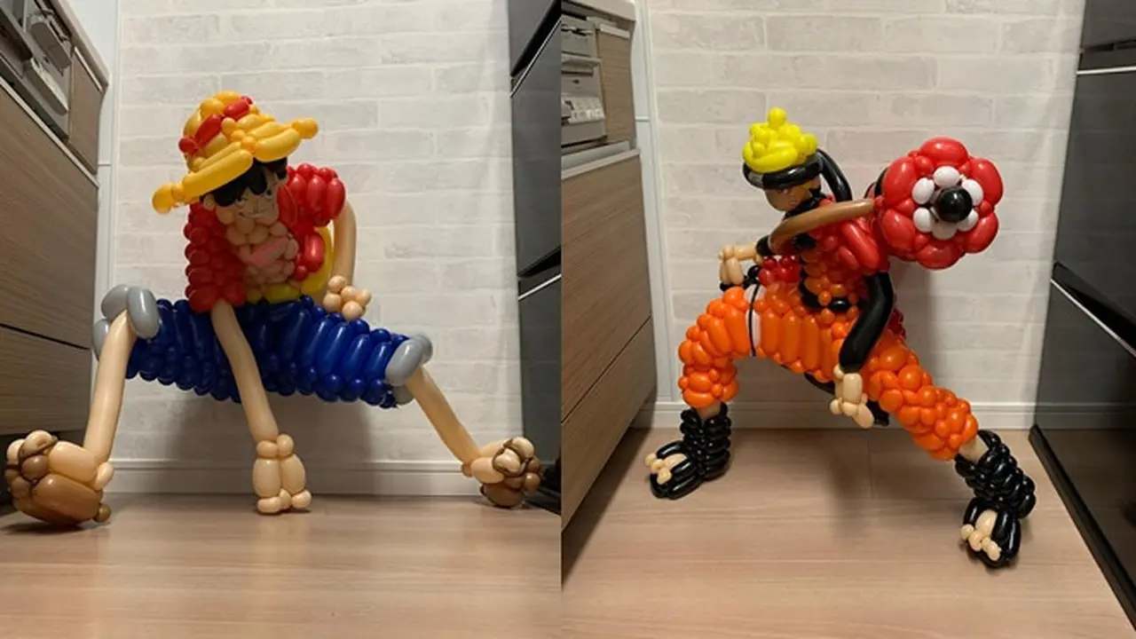 Seniman Ini Bikin Karakter Anime Pakai Balon, 6 Hasilnya Keren