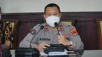 Kepala Bagian Humas Polrestabes Surabaya Kompol M Akhyar. (Dian Kurniawan/Liputan6.com)