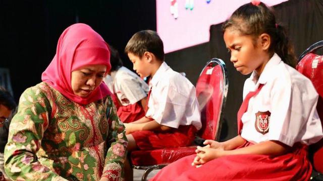 Hari Anak Nasional Khofifah Dorong Anak Anak Jatim Semangat Raih Cita Cita Saat Pandemi Surabaya Liputan6 Com