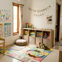 Cara Membuat Sudut Rumah Jadi Tempat Bermain Anak. (AI Generated)
