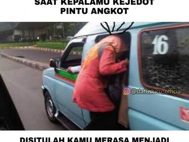 Sering terjadi, auto jadi pusat perhatian (Source:Facebook/Status Lucu)