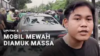 Sedan Mewah Diamuk Massa di Kebon Jeruk, Diduga Kabur Usai Tabrak Ojol