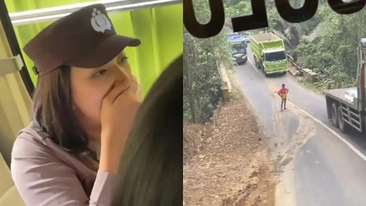Bikin Panik, Bus Rombongan Polwan Tak Kuat Menanjak Berdekatan dengan Jurang