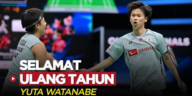 VIDEO: Yuta Watanabe Dapat Ucapan Selamat Ulang Tahun dari Pecinta Bulutangkis di Indonesia Open 2022