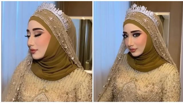6 Potret Detail Makeup Tengku Anataya dari Prewed Sampai Nikah, Mirip Cindy Fatikasari
