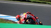 Marc Marquez di sirkuit Philip Island saat ikuti MotoGP Australia (AFP)