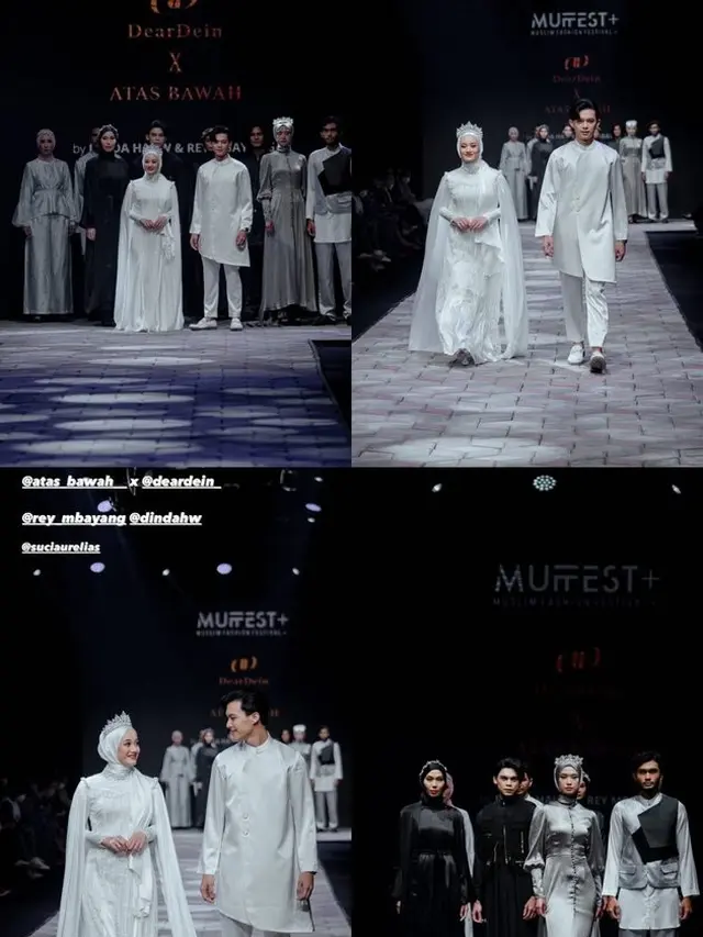 Tampil Kompak, Ini 7 Potret Dinda Hauw dan Rey Mbayang Saat Jalan di Atas Catwalk