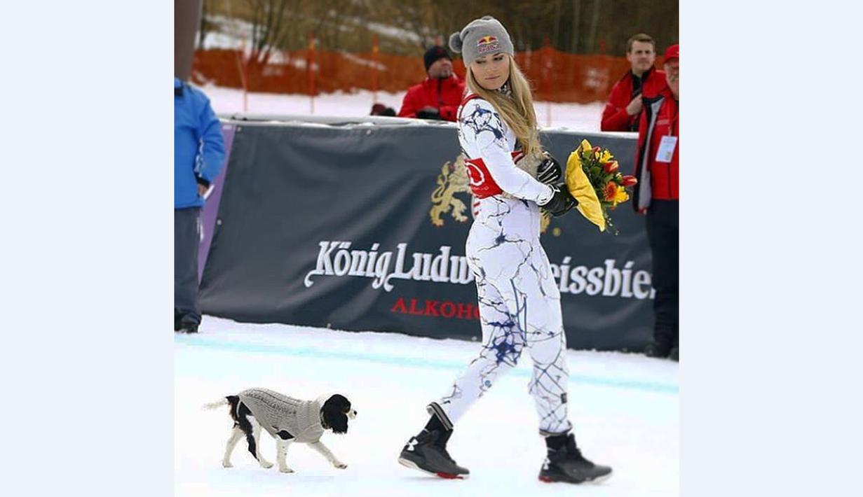 Lindsey Vonn telah memenangi 76 balapan dalam Piala Dunia Ski di 5 nomor. (Instagram/Lindseyvonn)