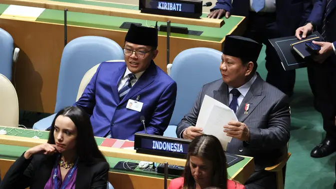 Prabowo Tegaskan Dukungan Kemerdekaan Palestina di Forum PBB, Para Pemimpin Dunia Beri Tepuk Tangan