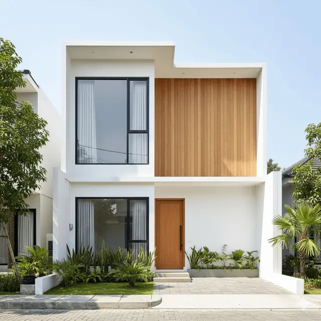 Desain Rumah Sederhana Ukuran 6x10 Meter Tampak Depan by Gemini