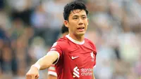 Gelandang bertahan Liverpool, Wataru Endo akan memperkuat Timnas Jepang di Piala Asia 2023 yang menjadi edisi keduanya di Piala Asia setelah sebelumnya juga masuk skuad Jepang pada Piala Asia 2019. Bersama Timnas Jepang ia telah mengoleksi 55 caps dengan torehan 2 gol dan 3 assist sejak melakukan debut pada 2 Agustus 2015. (AFP/Lindsey Parnaby)