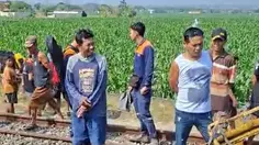 Truk Tertemper Kereta Ambarawa Ekspres di Blora, Terseret hingga 100 Meter