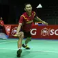 Tunggal putra Indonesia Sony Dwi Kuncoro lolos ke perempat final Thailand Open Grand Prix Gold 2015. (Liputan6.com/Humas PP PBSI)