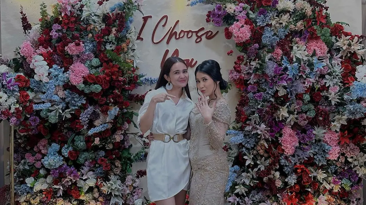 6 Potret Michelle Ziudith di Lamaran Artis FTV Jovanna Jova, Didoakan Menyusul