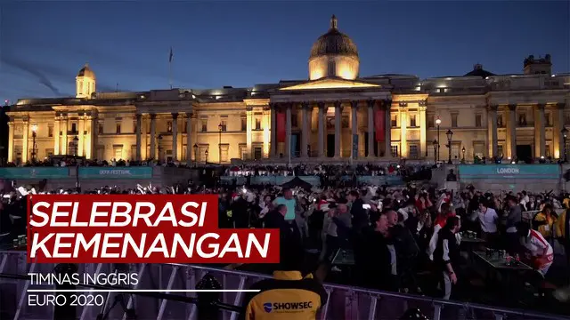 Berita video perayaan fans Timnas Inggris di London, usai The Three Lions lolos ke Final Euro 2020