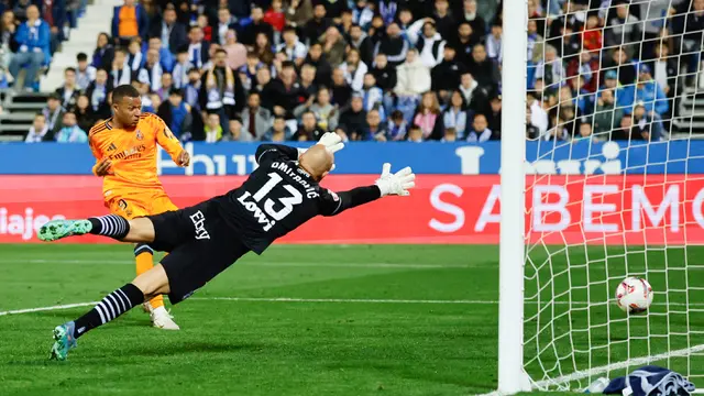Foto: Melihat Lagi Kylian Mbappe Mencetak Gol, Real Madrid Berpesta di Markas Leganes