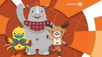 Banner 10 Negara Peraih Medali Terbanyak Asian Games 2018. (Liputan6.com/Triyasni)