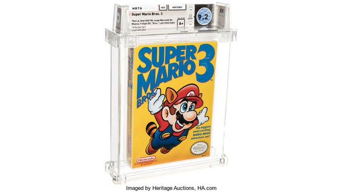 Gim jadul Super Mario Bros 3 terjual seharga Rp 2,2 miliar. (Doc: Heritage Auctions)