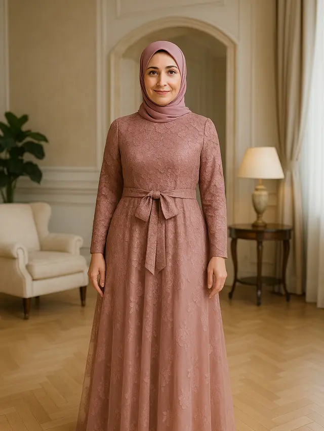 Model Gamis Kekinian untuk Ibu-Ibu Usia 40 Tahun ke Atas