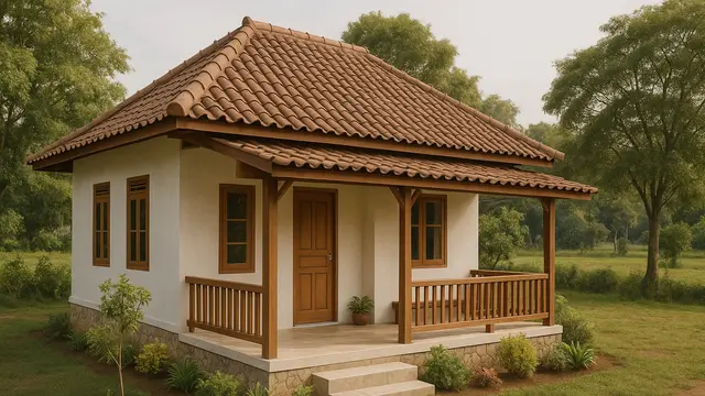 Desain Rumah Sederhana Minimalis 6x9 Meter di Desa