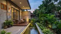 5 Contoh Kolam Ikan Mini di Teras Rumah Kampung yang Modern dan Menenangkan