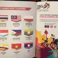 Pihak menyelenggara pembukaan SEA Games 2017 terbalik memasang bendera Indonesia menjadi Putih Merah. (Twitter@imam_nahrawi)