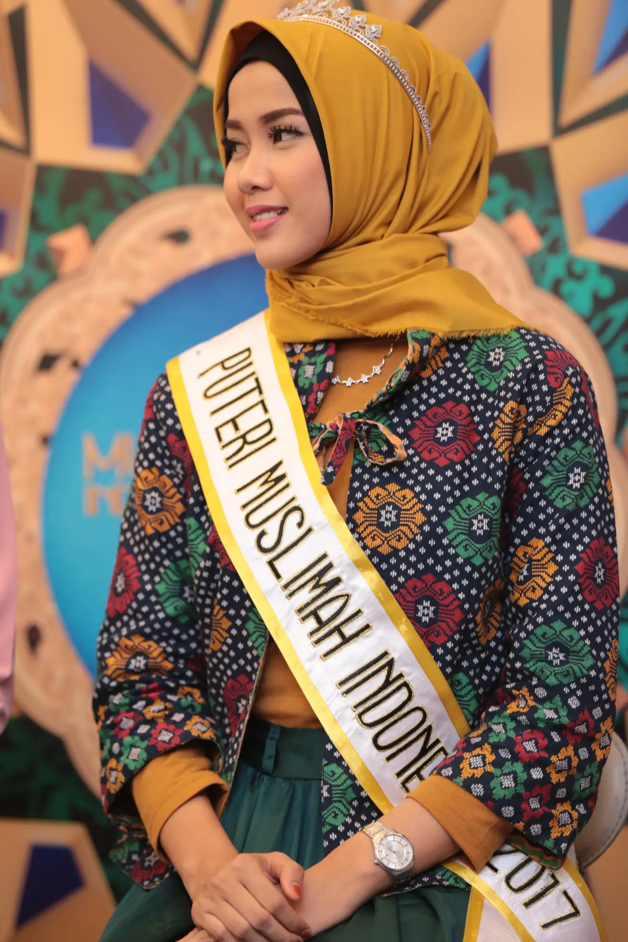 Syifa Fatimah, Puteri Muslimah Indonesia 2017. (Adrian Putra/Bintang.com)