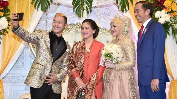 Jokowi hadiri pesta pernikahan (Sumber: Instagram/Jokowi)
