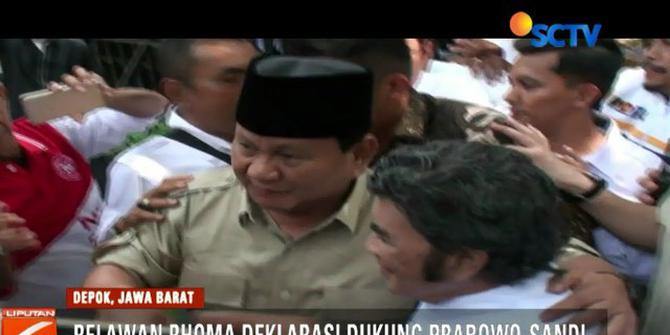 Ribuan Relawan Raja Dangdut Rhoma Irama Dukung Prabowo-Sandi
