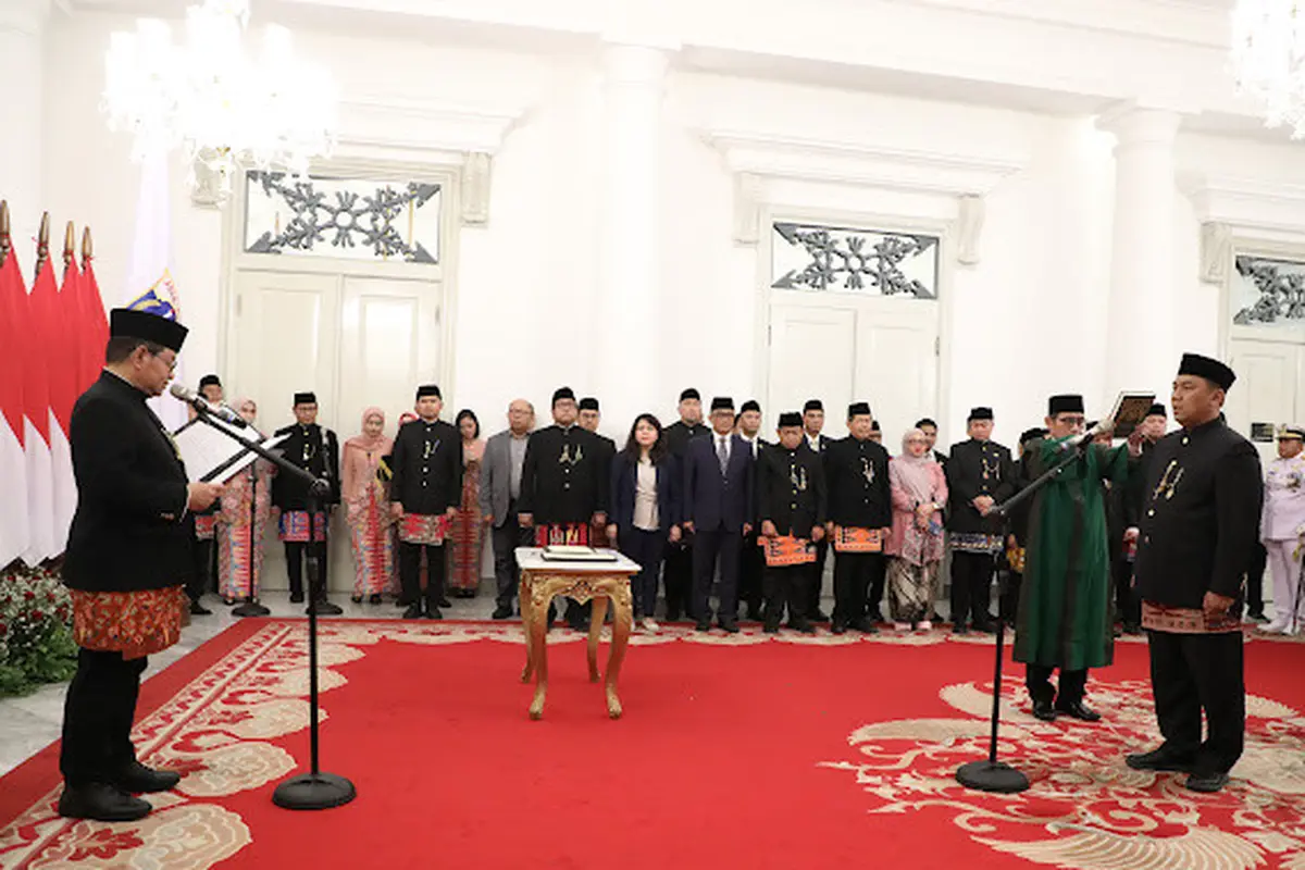 Gubernur DKI Jakarta Pramono Anung resmi melantik Uus Kuswanto sebagai Sekretaris Daerah (Sekda) DKI Jakarta yang baru menggantikan Marullah Matali. (Istimewa)