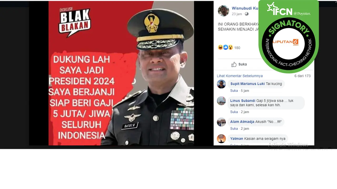 Hoaks Gatot Nurmantyo