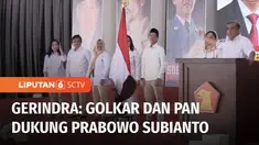 Partai Golkar dan Partai Amanat Nasional dikabarkan akan mengumumkan dukungan terhadap Prabowo Subianto, sebagai calon presiden 2024.