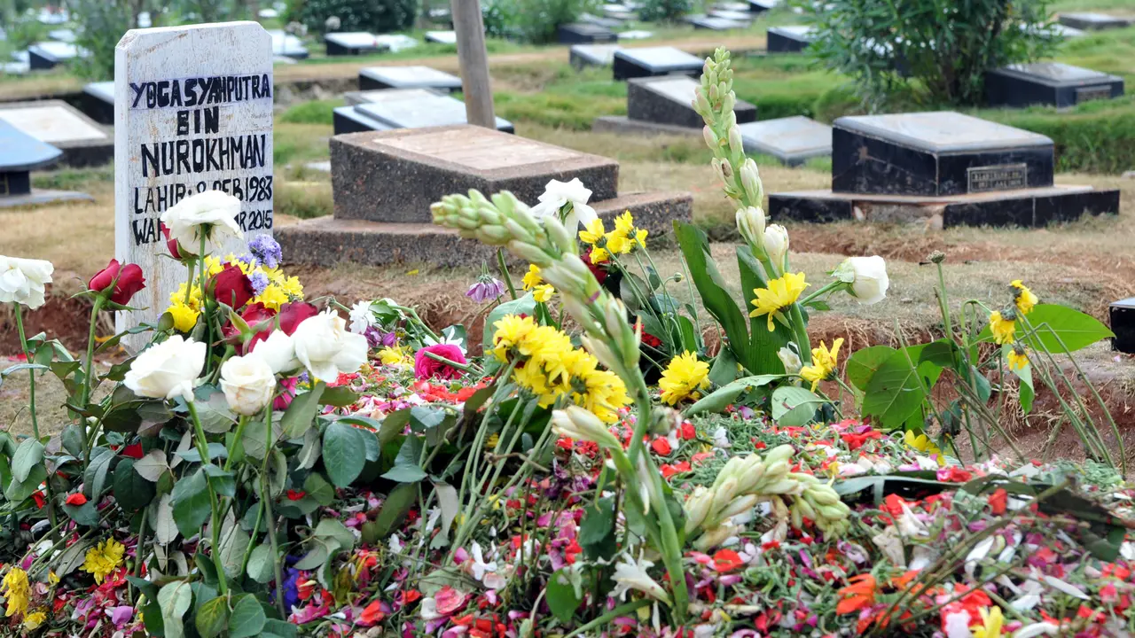 Penampakan Makam Olga Syahputra 