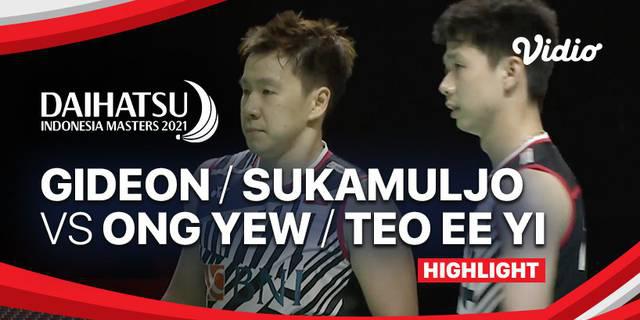 VIDEO: Kalahkan Ganda Malaysia, Kevin Sanjaya / Marcus Gideon Tembus Final Indonesia Masters 2021