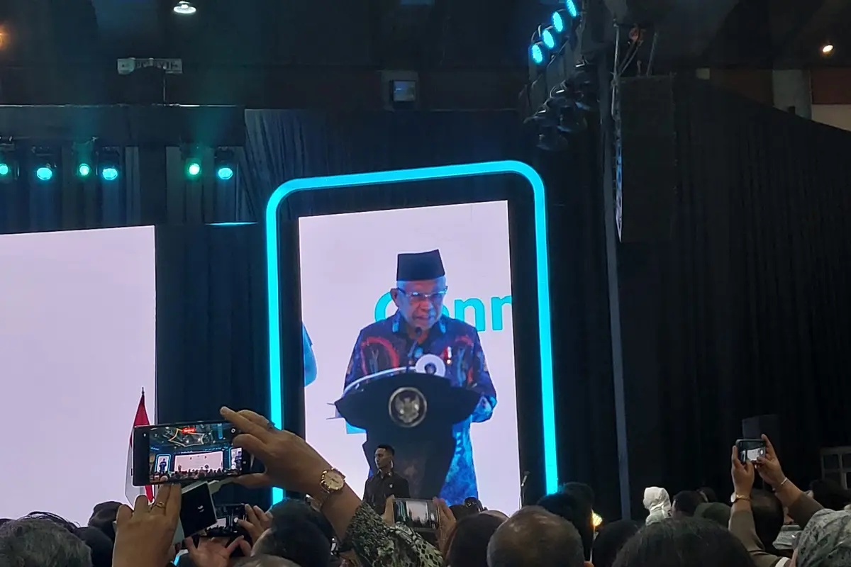 Wakil Presiden Republik Indonesia (RI) Ma'ruf Amin resmi membuka gelaran BSI International Expo 2024. (Foto: Liputan6.com/Arief RH)