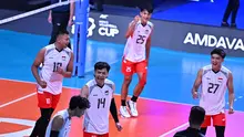 Timnas Voli Indonesia meraih kemenangan kedua saat menghadapi Thailand di AVC Men's Volleyball Cup 2026. (Dok. AVC)