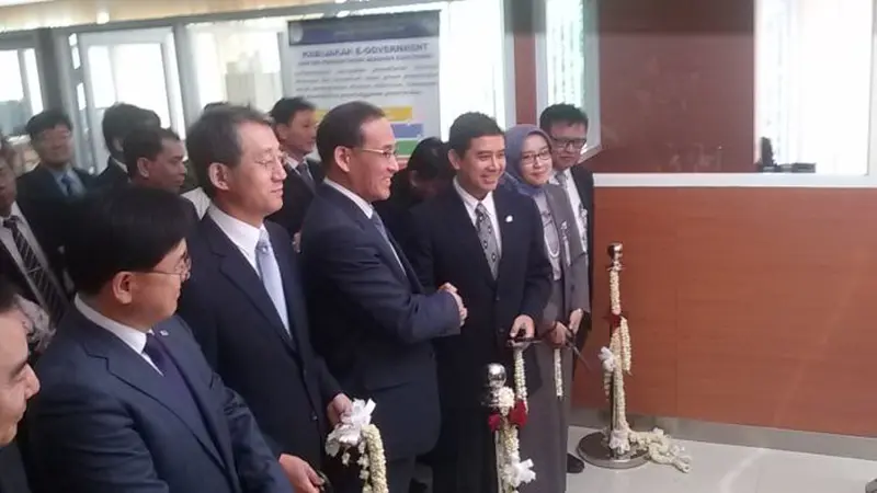 Peresmian Kerjasama Pembangunan e-government cooperation center antara Indonesia dengan Korea Selatan. 