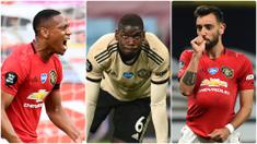 Manchester United memiliki catatan sebagai salah satu klub top dalam bursa transfer pembelian pemain di kompetisi Premier League. Berikut 7 pembelian termahal sepanjang sejarah Manchester United. (kolase foto AFP)