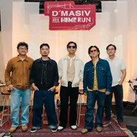 D’MASIV dalam konferensi pers D’MASIV Asia Home Run di Jakarta, Rabu (19/8/2026). (dok Positivibe Group)