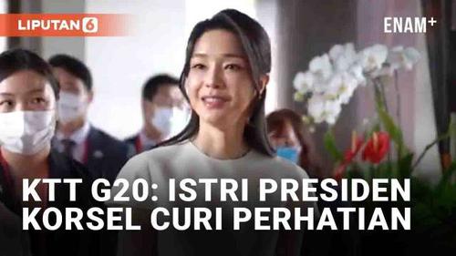 VIDEO: Hadiri KTT G20, Istri Presiden Korea Selatan Curi Perhatian Bak Artis K-Pop