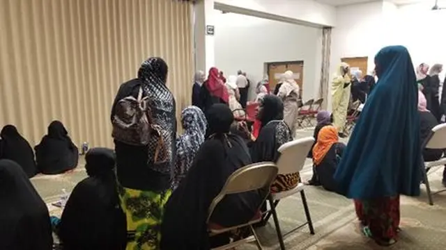 Suasana persiapan salat di ICT. (Dokumentasi Pribadi)