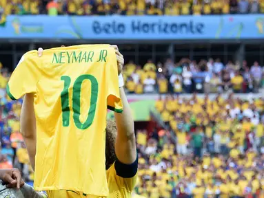 Sosok Neymar sangat penting bagi kesebelasan Brasil (AFP PHOTO / ADRIAN DENNIS)