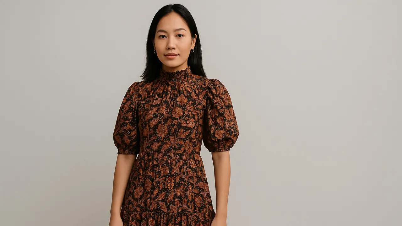 Model Dress Batik Tiered 2025 (Foto: ChatGPT)